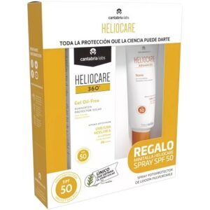 Textura gel transparente y toque seco de Heliocare 360 Oil-Free para acabado mate