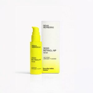 Envase de gh 3000 RETINOL-NP Serum antiedad de Gema Herrerías, tratamiento renovador nocturno.