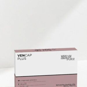 Caja de Vencap Plus 30 cápsulas, suplemento para la circulación y piernas cansadas.