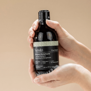 Envase de Champú Disciplinante Frizz Control de Sendo Concept, limpieza para cabello encrespado y rebelde