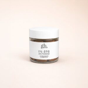Caja de gh IN-898 Antiedad de Gema Herrerías, nutricosmético para la firmeza y luminosidad cutánea.