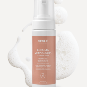 Bote de Espuma Limpiadora Antipolución de Segle Clinical, textura ligera y refrescante