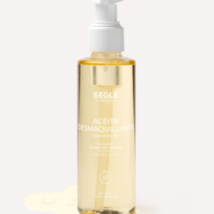 Frasco de Aceite Desmaquillante de Segle Clinical, limpieza facial con aceites vegetales.
