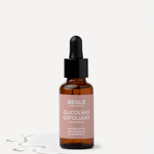 Frasco de Sérum Glicolmix de Segle Clinical, tratamiento exfoliante renovador con alfahidroxiácidos.