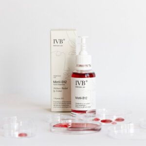 Bote de Vitamina Metil B12 de IVB Wellness Labs, suplemento de alta biodisponibilidad.