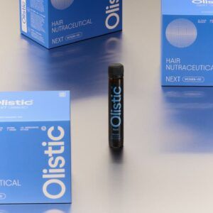 Caja de Olistic NEXT Women con 28 viales bebibles para la caída del cabello en la madurez.
