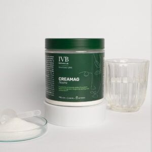 Bote de CreaMag de IVB Wellness Labs, suplemento de creatina y magnesio.