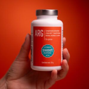 Bote de 90 cápsulas de ARG de Asun Arias, suplemento para el reflujo y la gastritis