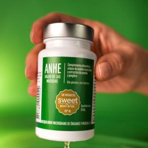 Caja de Anhe Sweet No. 4 de Asun Arias, complemento alimenticio antimicrobiano