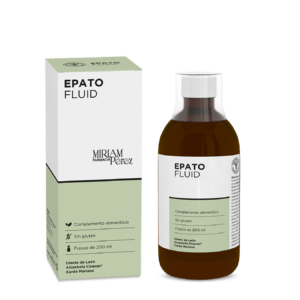 Bote de Epatofluid Detox Hígado de la Farmacia Miriam Pérez, jarabe depurativo natural.