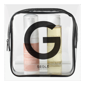 Kit de viaje Segle Clinical con mini tallas de aceite desmaquillante y espuma limpiadora facial