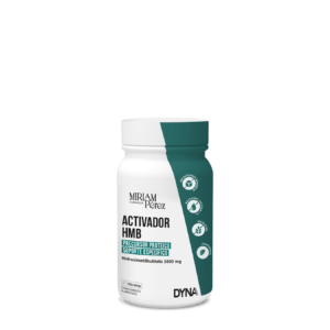 Bote de 100 comprimidos de Dyna Activador HMB para la salud muscular y ósea.