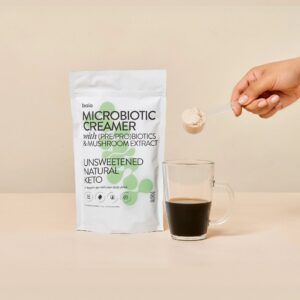 Microbiotic Creamer Baïa Food café saludable" y "probióticos para el café"