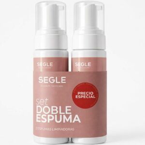 Pack ahorro duplo de Espuma Limpiadora Facial Segle Clinical con ácido hialurónico y flor de edelweiss