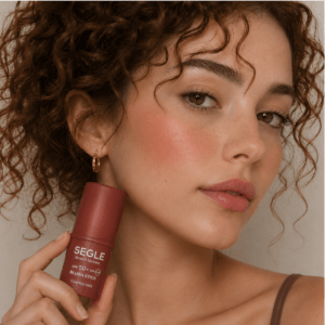 Envase del Blush Colorete en Crema SPF 50+ de Segle en tono Toasted Kiss.
