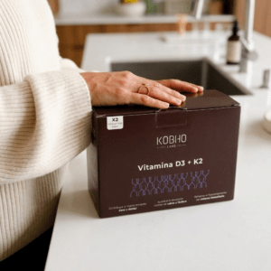 Pack duplo Kobho Labs Vitamina D3 más K2, 2 cajas de 20 viales, suplemento para salud ósea e inmunitaria